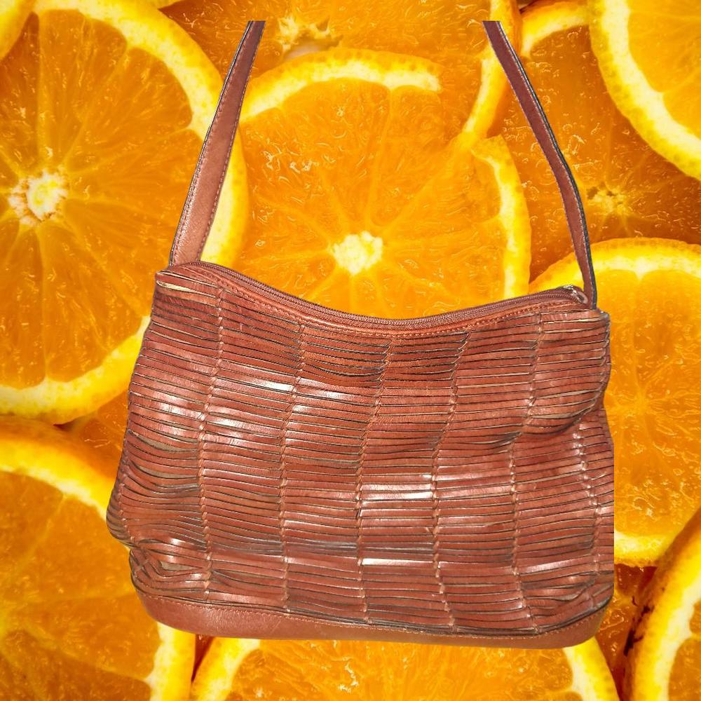 Leather Lord & Taylor Satchel Shoulder Bag / Purse‎